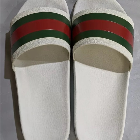 Men’s Gucci Signature Slides Sz 13 New - Picture 3 of 9